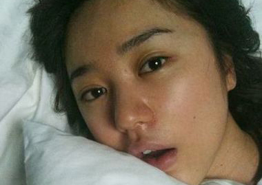女星素颜照卸妆死