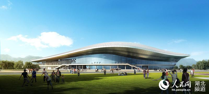 宜昌奥体中心开吊 拟打造湖北首个综合体育园