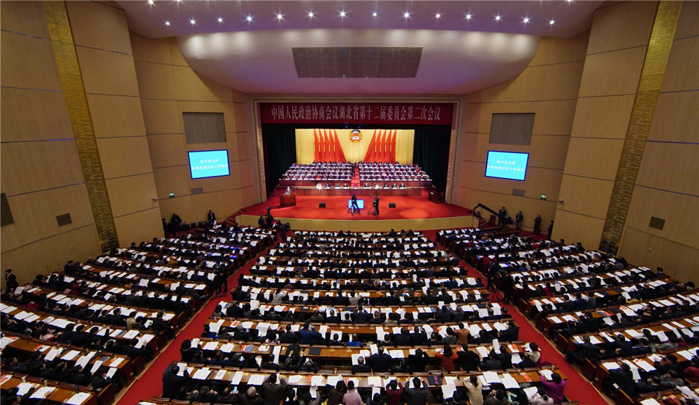 現場高清圖：政協湖北省十二屆二次會議在漢開幕