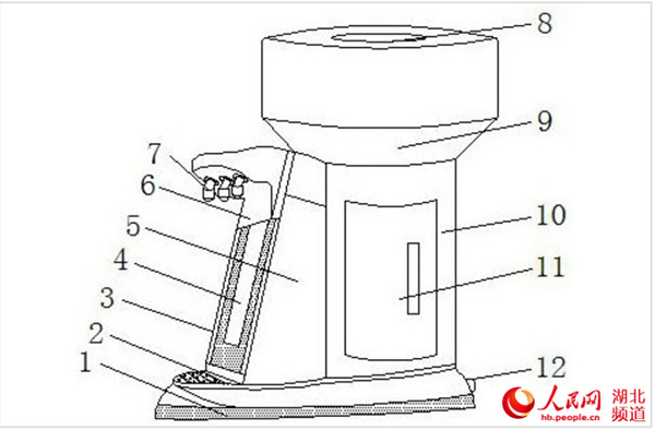 高校学子发明新型饮水机获专利设有温水出水口