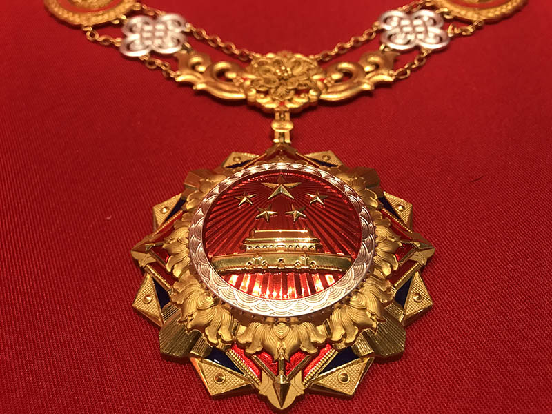 “人民英雄”國家榮譽勛章。馬梅潔 攝