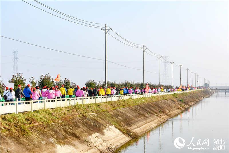 武漢新洲倉埠舉行職工徒步大會 千余徒步愛好者直呼“生態好”【4】