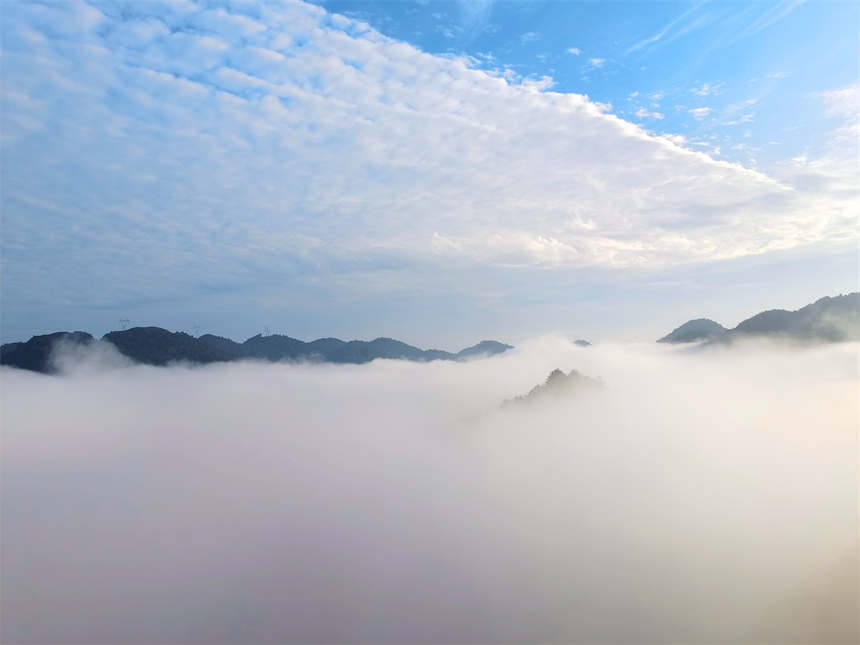 湖北宣恩：大橋雲海美如畫【3】