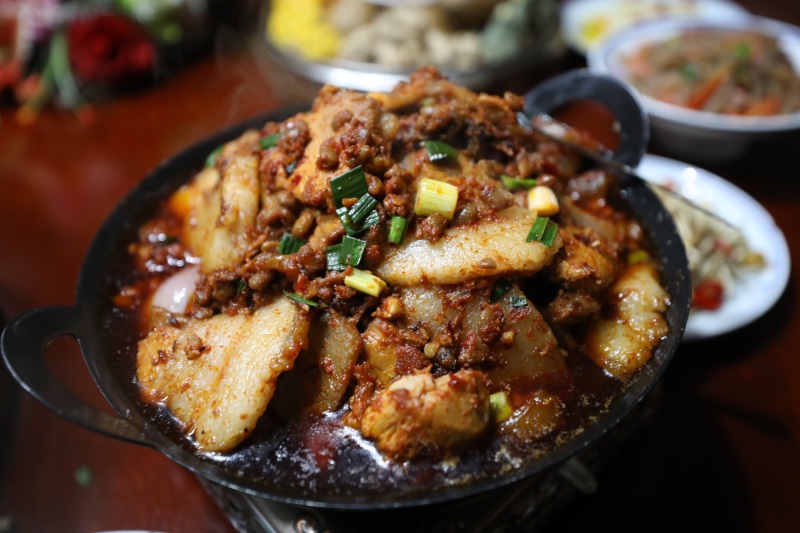 豆鼓燒座子肉