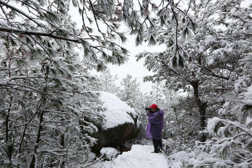 武漢將軍山被白雪覆蓋成冰雪世界【2】