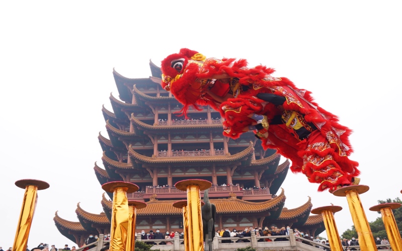 武漢景區年味濃