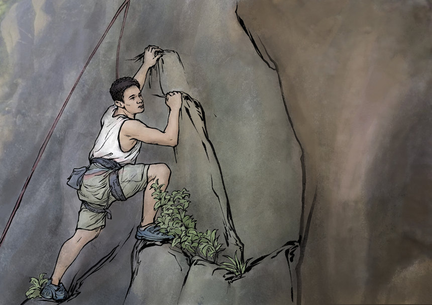 野外科考中，登山攀岩是一项重要的技能。由此，衍生出专门的登山攀岩运动。七十年来，中国地质大学为国家输送了大批地质人才的同时，也输送了大批登山健将，被誉为中国登山界的“黄埔军校”。