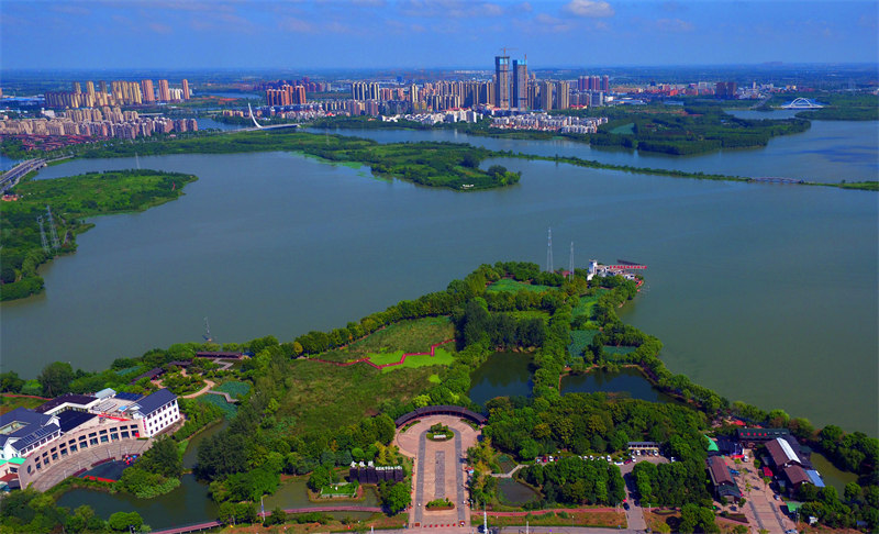 金银湖国家城市湿地公园。
