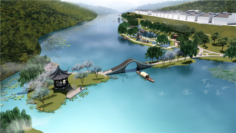 中国一冶科工加快建设郧西天河口湿地公园项目【2】