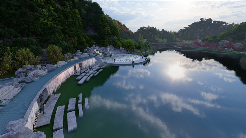 中国一冶科工加快建设郧西天河口湿地公园项目【4】