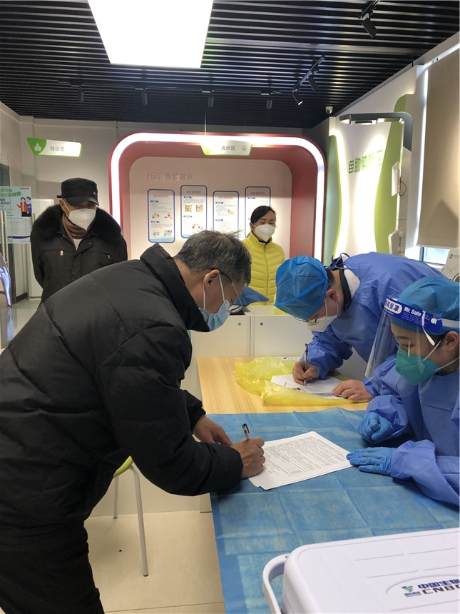 疫苗接種進社區。王偉攝