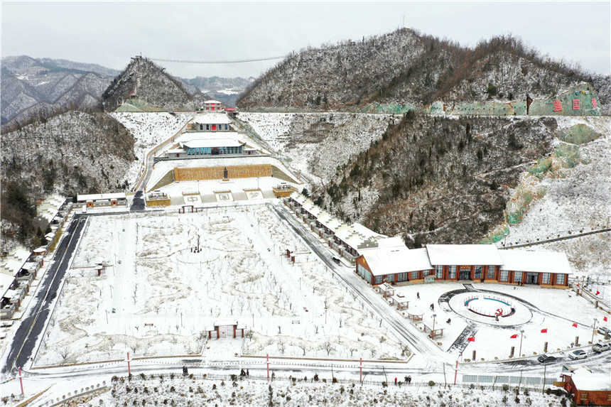湖北保康：冬雪落山村 清新似水墨【2】