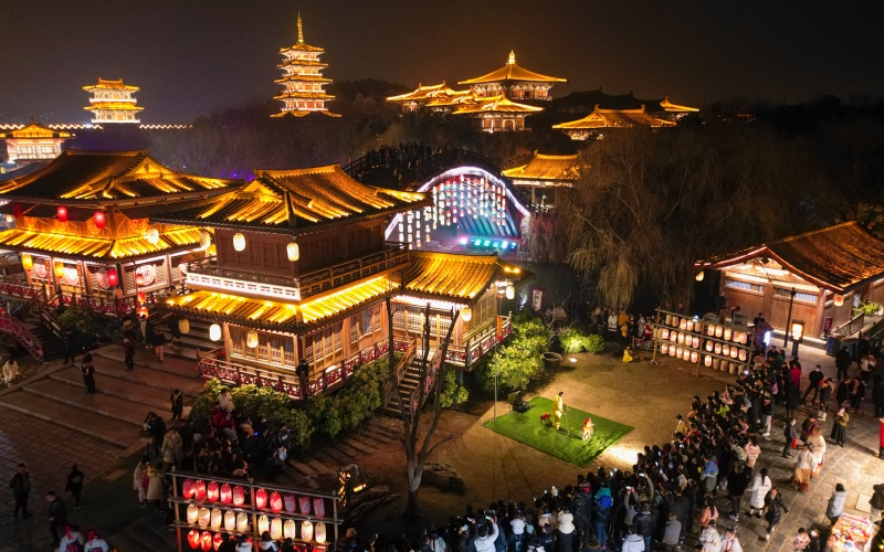 航拍襄城区唐城
