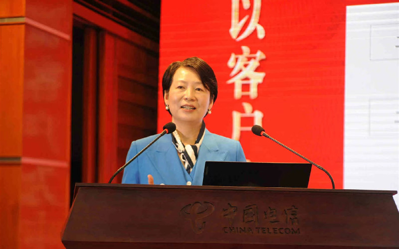 第十四届全国人大代表、湖北电信党委书记、总经理张敏。