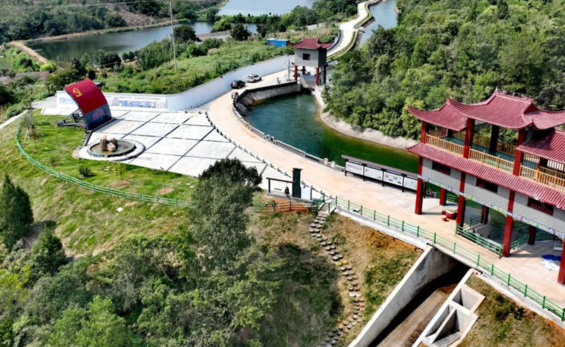 高关水库管理局廉洁文化园全景。