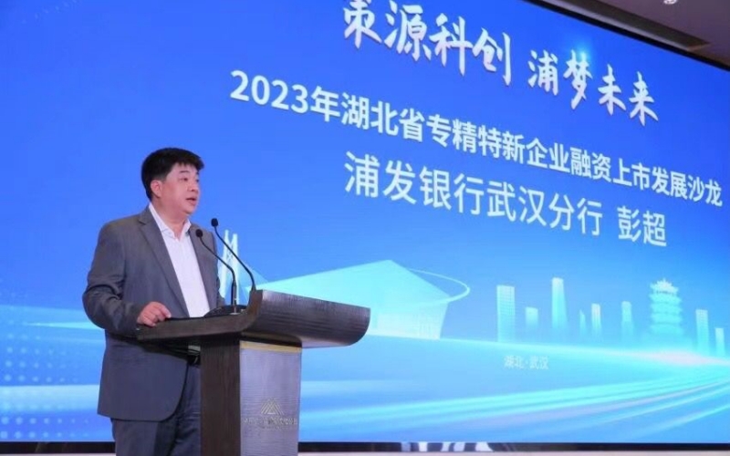 浦发银行武汉分行副行长彭超致辞。