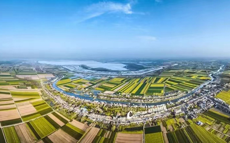 武汉市蔡甸区消泗乡航拍图
