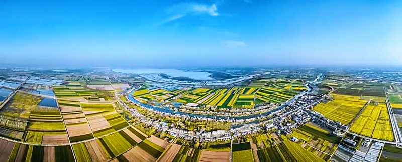 武汉市蔡甸区消泗乡俯瞰图