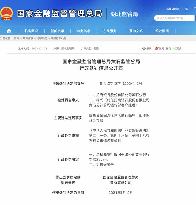 行政处罚信息公开表