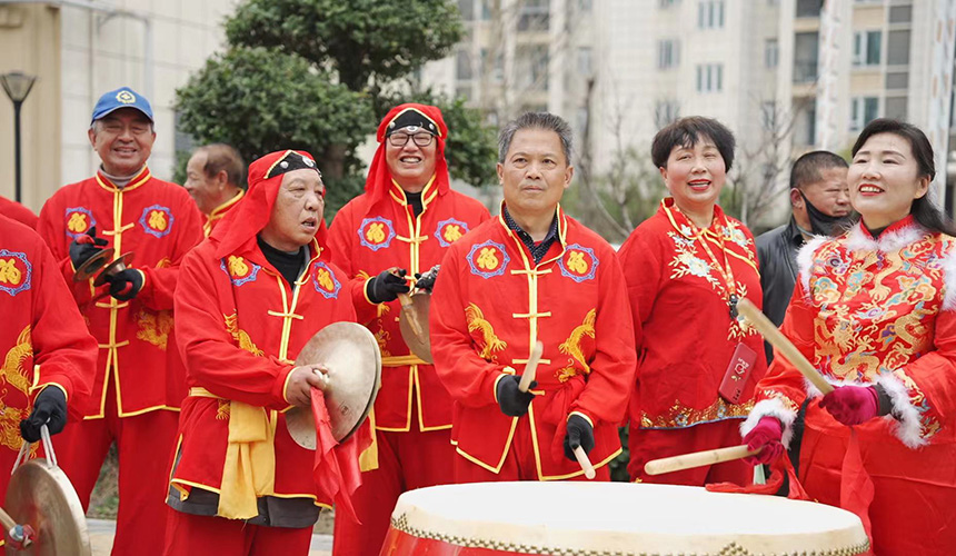 武漢東西湖：鑼鼓喧天鬧新春 民俗活動年味濃【6】