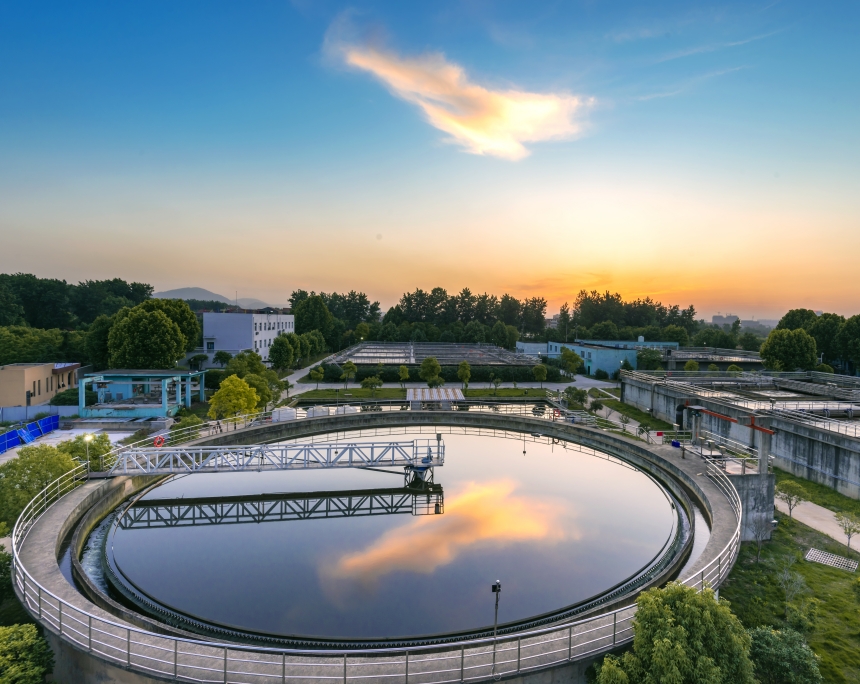 污水處理廠。武穴市攝影家協會供圖