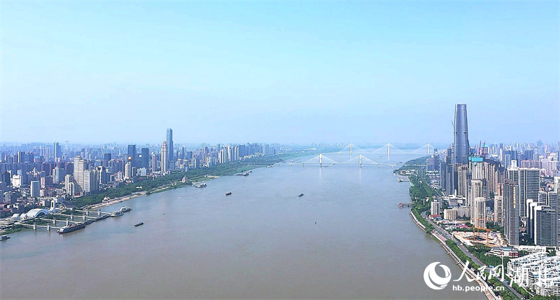 武汉，一座桥连接的城市。人民网记者 王郭骥摄