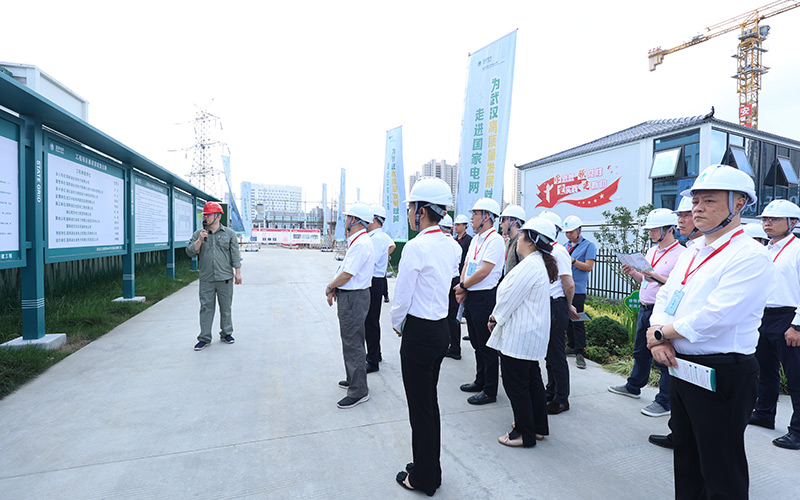  Representatives from all walks of life visited the construction site of Wuhan 500kV Jiangbei Power Transmission and Transformation Project