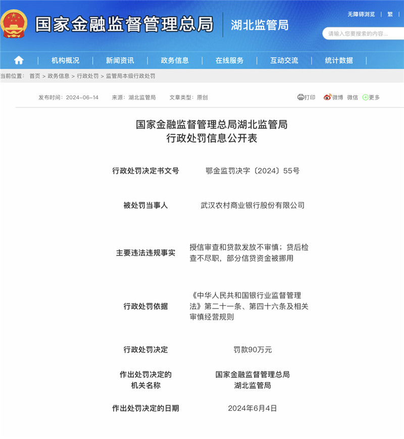 行政处罚信息公开表截图