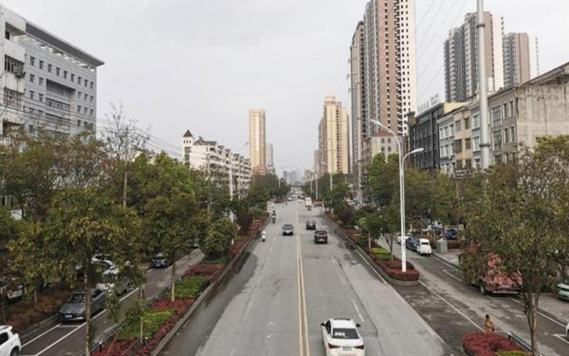 升级改造前的刊江大道