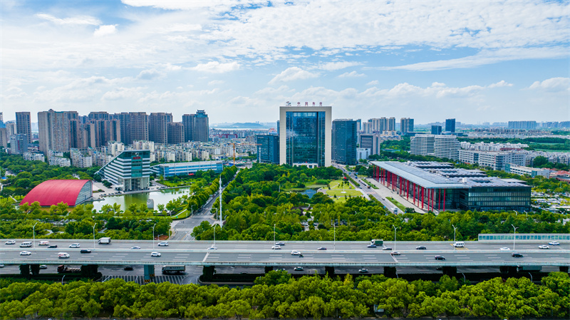 位於武漢經開區的東風汽車總部和東風汽車全球創新中心。