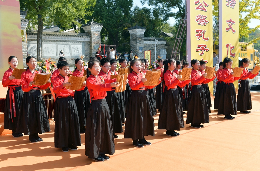 武汉新洲问津书院举行纪念孔子诞辰2575年祭孔大典【5】