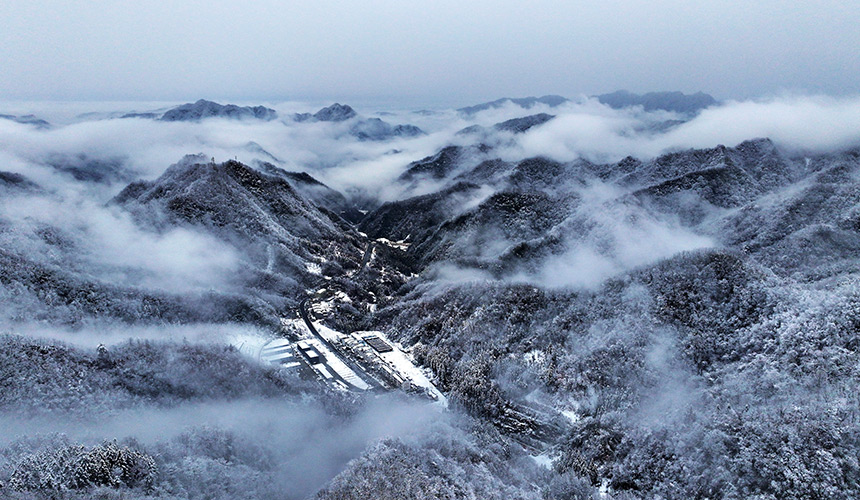 湖北茅箭：春雪绘丹青 水墨入画来【4】