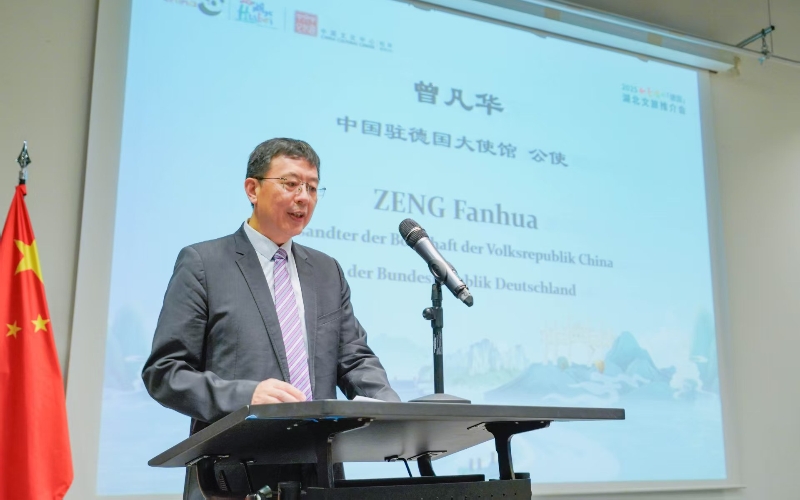 中国驻德大使馆公使曾凡华。
