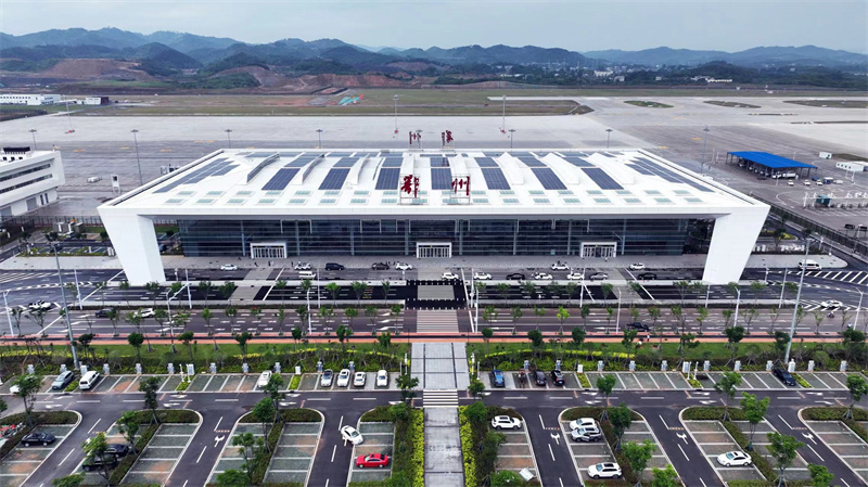 鄂州花湖國際機場大景。鄂州市委宣傳部供圖