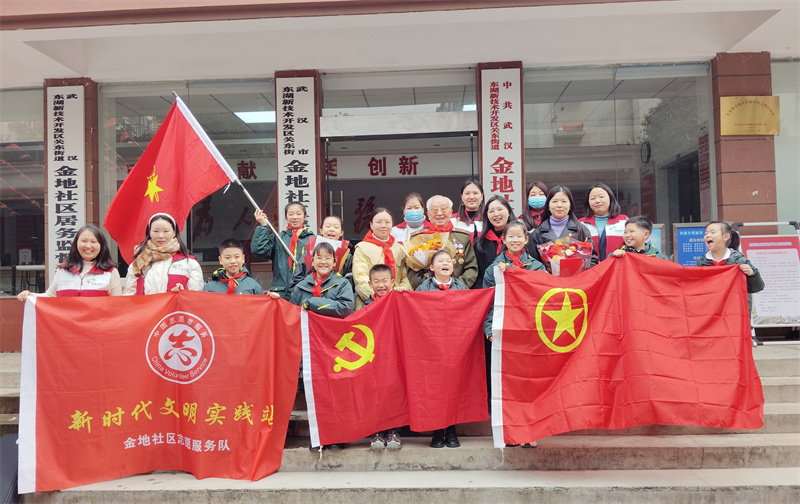 寻访身边的老党员社区活动。