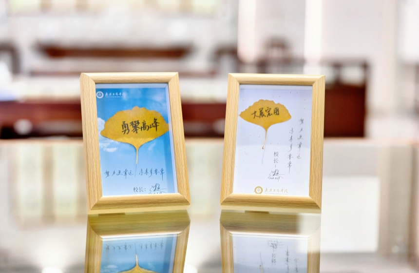 毕业礼物——银杏叶青春相框 。孙欢欢摄