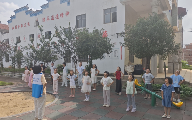 田鎮山上社區兒童托管班。