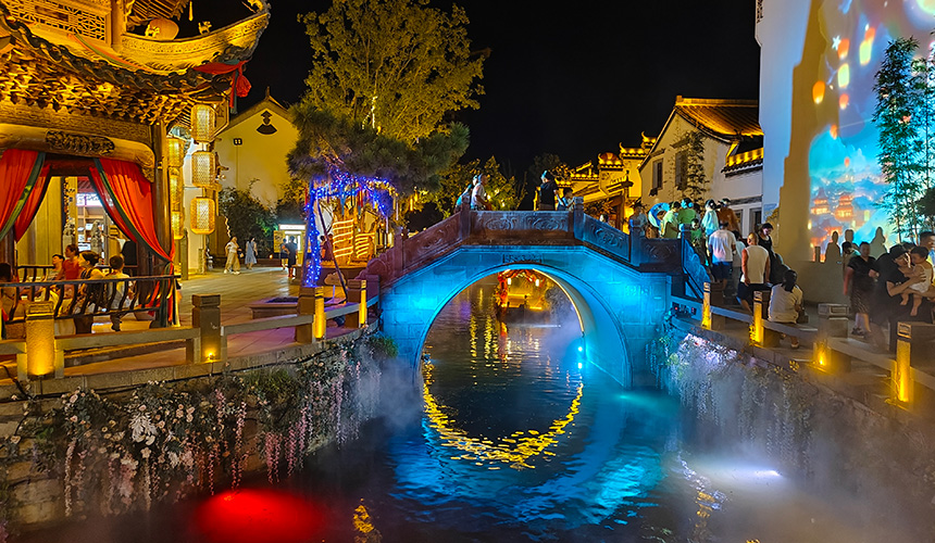 湖北孝感云梦祥云湾：光影小镇的夏夜狂欢【5】