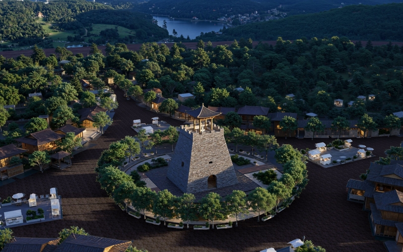 “非遗+商娱”活力街区方案设计图。