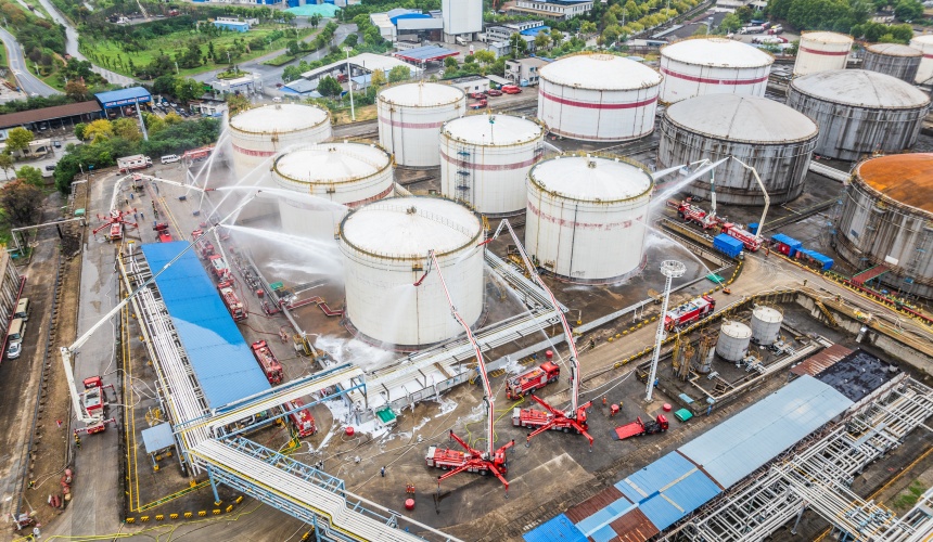 演練現場。鄂消宣攝