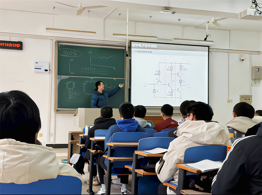 《数字电子技术》课堂。学校供图