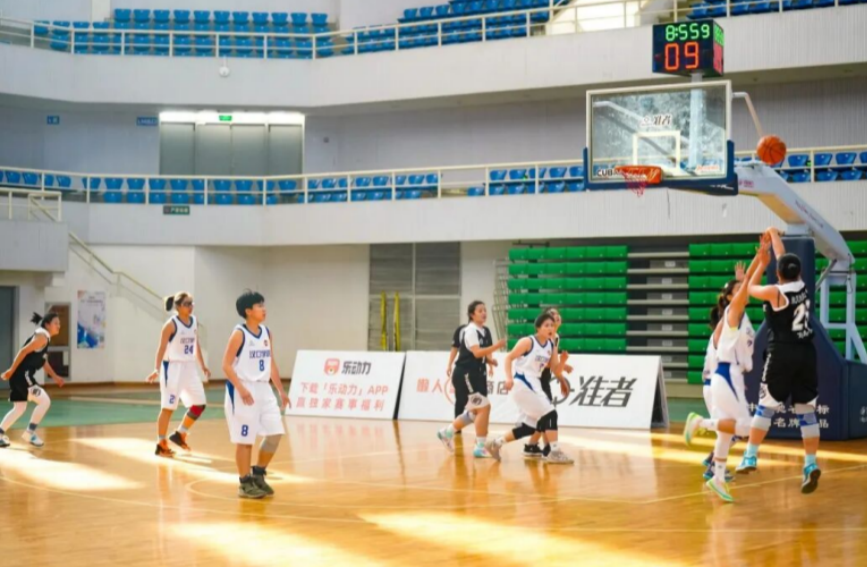 CUBA中国大学生篮球联赛现场。