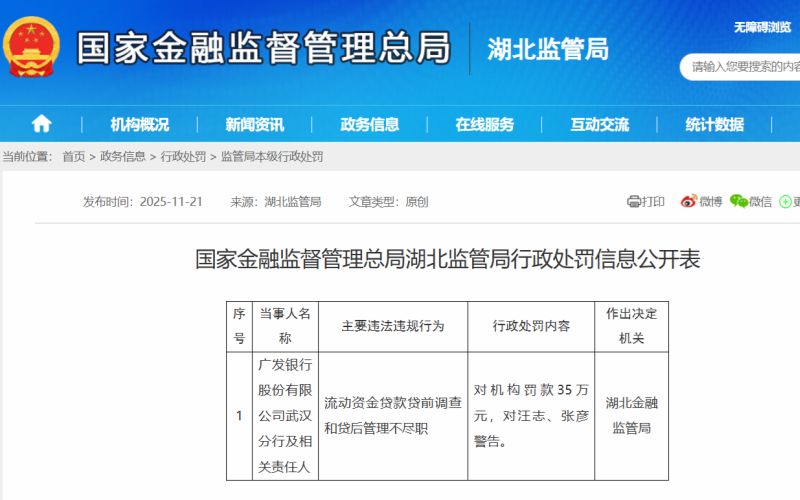 行政处罚信息截图。