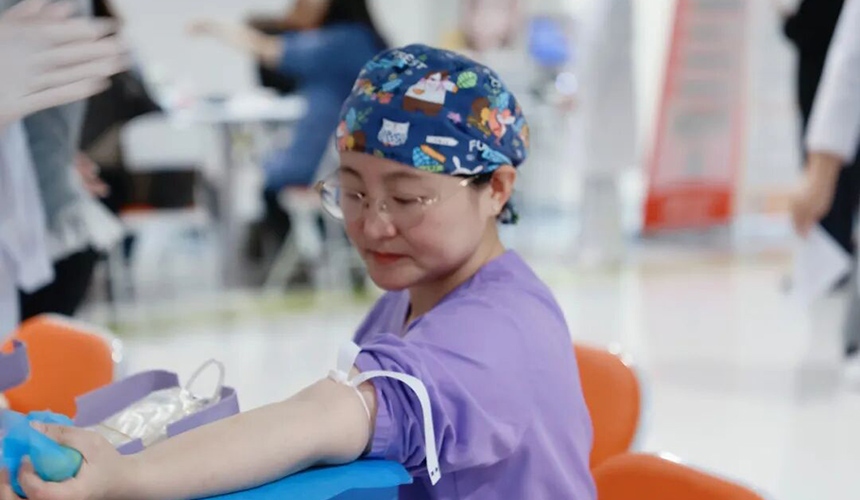 七載挽袖為生命續航!百余名醫護獻血37700毫升【4】