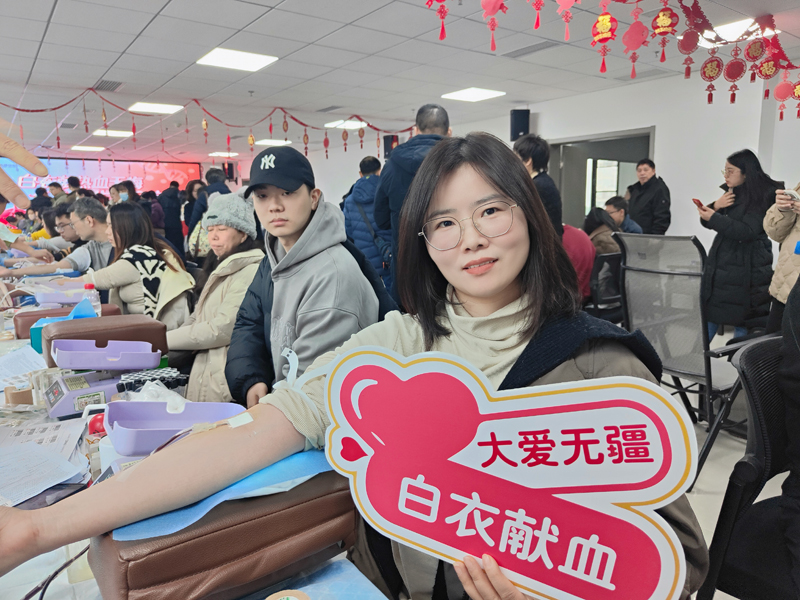 陳麗第5次獻血。肖莉嬌攝