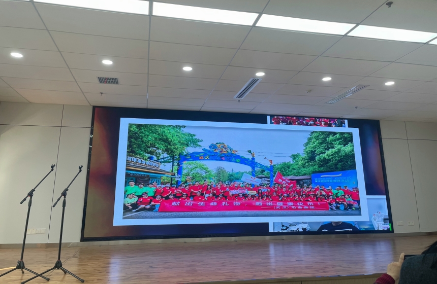 韩海威制作的短片《在一起,向未来》。肖莉娇摄
