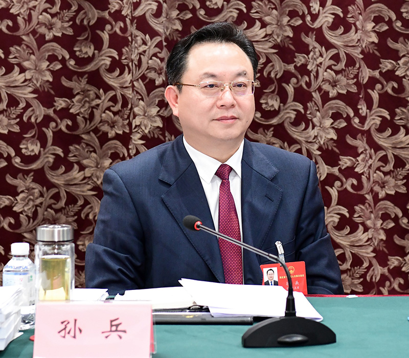 湖北省人大代表、鄂州市委书记孙兵。蒋康康摄