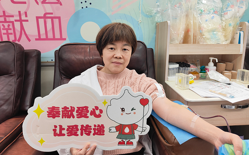 獻血現場。肖莉嬌攝