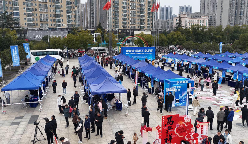 湖北新洲“春风行动”精准服务 助力稳就业促发展