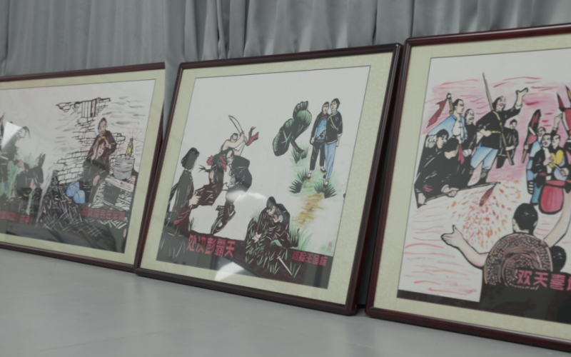 “洪湖赤衛隊”主題剪紙作品